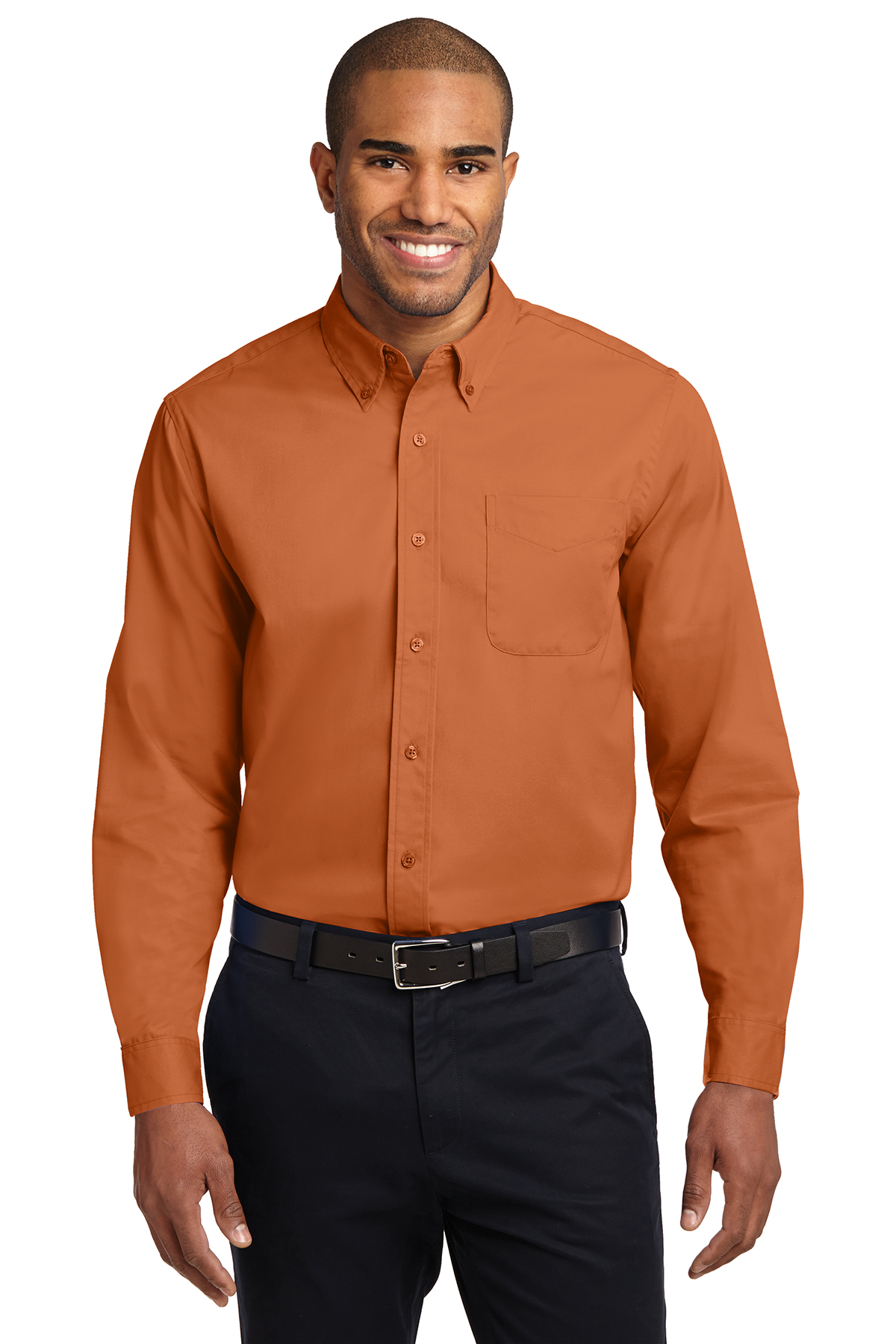 Port Authority Embroidered Men's Tall Long Sleeve Easy Care Shirt
