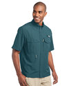 Eddie Bauer Embroidered Men's Short Sleeve Performance Fishing Shirt Thumb