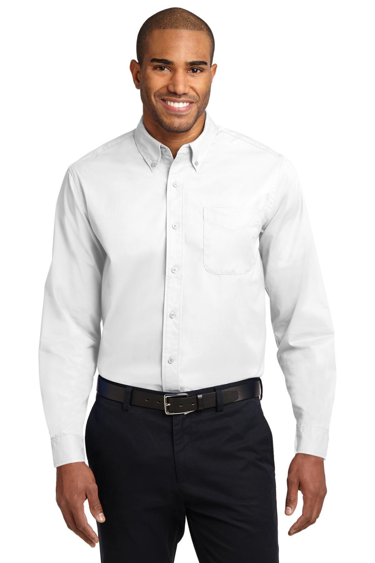 Port Authority Embroidered Men's Long Sleeve Easy Care Shirt