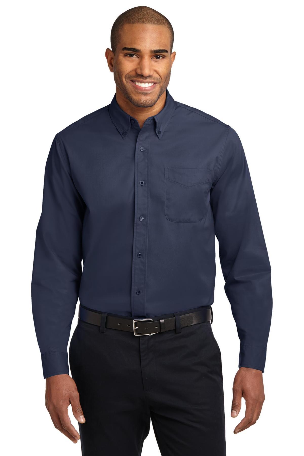 Port Authority Embroidered Men's Long Sleeve Easy Care Shirt | Dress ...