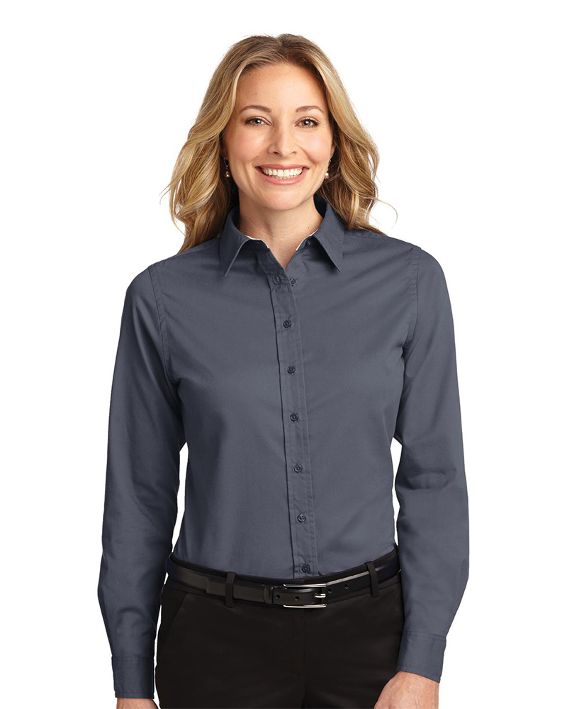 Port Authority Printed Women's Long Sleeve Easy Care Shirt