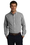 Port Authority Embroidered Men's Long Sleeve Gingham Easy Care Shirt Thumb