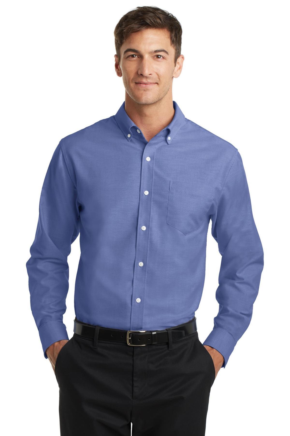 Port Authority Embroidered Men's SuperPro Oxford Shirt | All Products ...