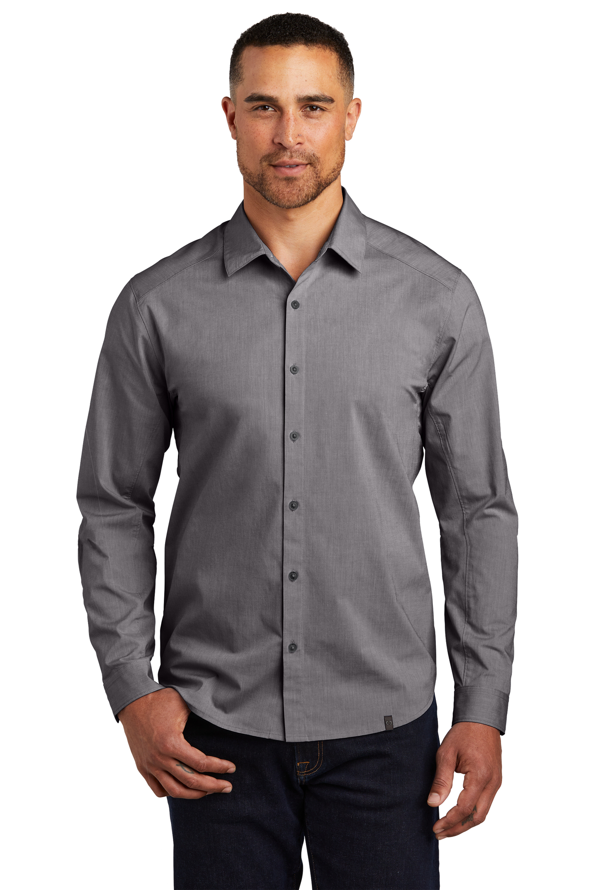 OGIO Embroidered Men's Commuter Woven Shirt - Queensboro