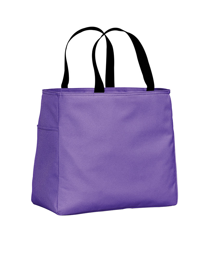 Product Image - totes,canvas totes,bags,large bags,grocery totes,business totes,Green,carolina blue,blue,light blue,Red,Black,Fuschia,Navy,Light Purple,Chocolate,Royal, Port Authority Essential Tote