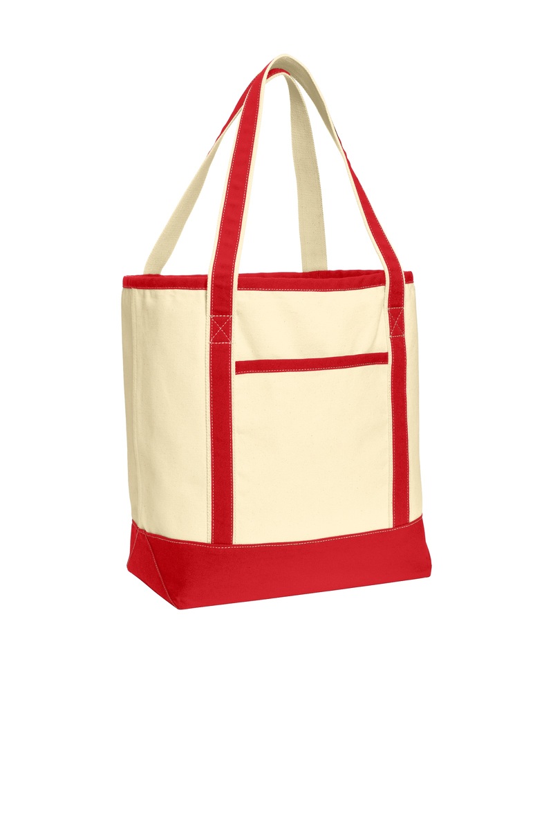 Product Image - Port Authority Embroidered Large Canvas Boat Tote; BG413