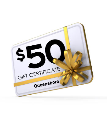 $50 Queensboro Gift Certificate Image -  Queensboro gift card, queensboro gift certificate, queensboro money, 