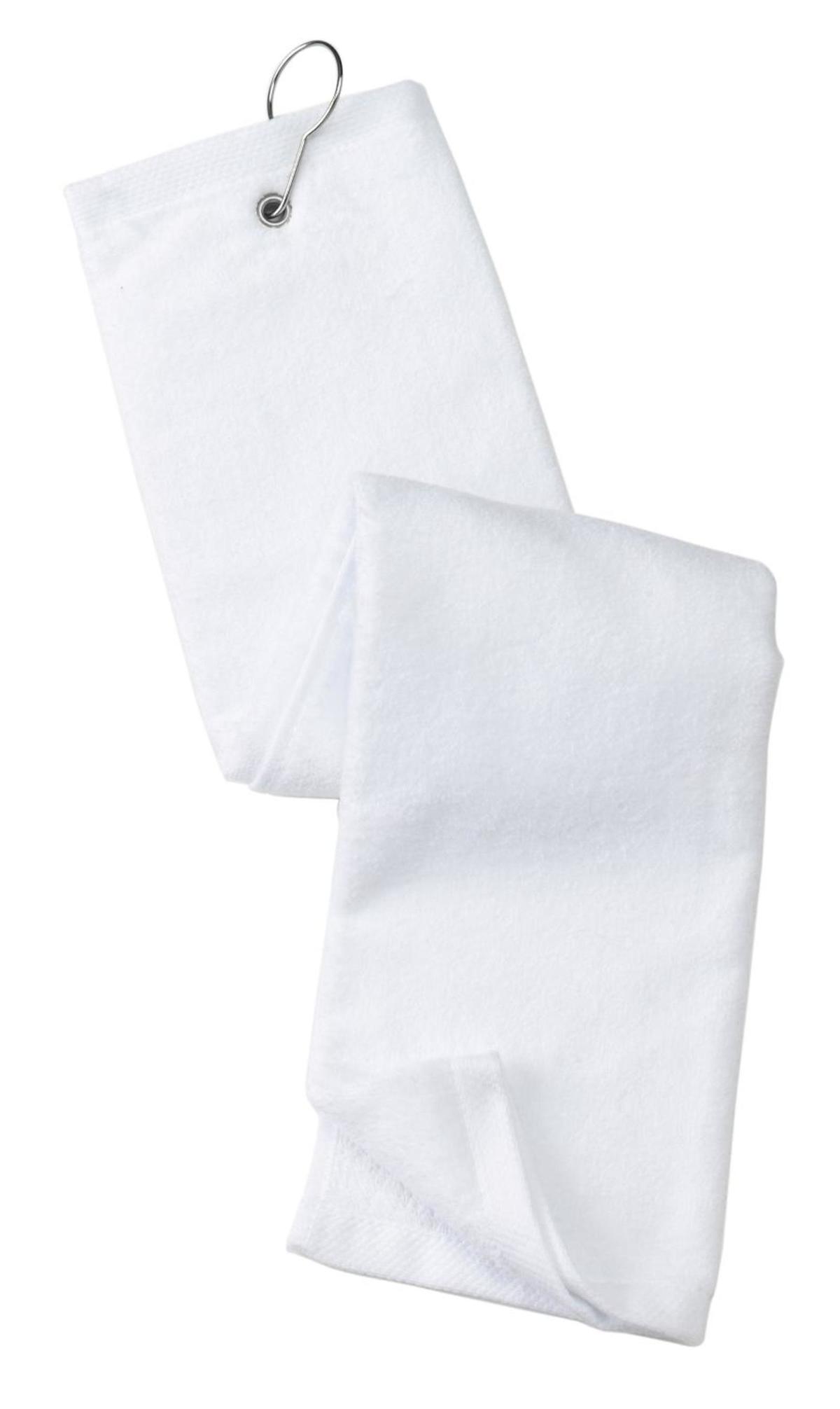 Port Authority Embroidered Velour Golf Towel Image - accessories,gifts,accessory,Royal,Red,Maroon,Khaki,hunter green,green,Natural,Black,Navy,White