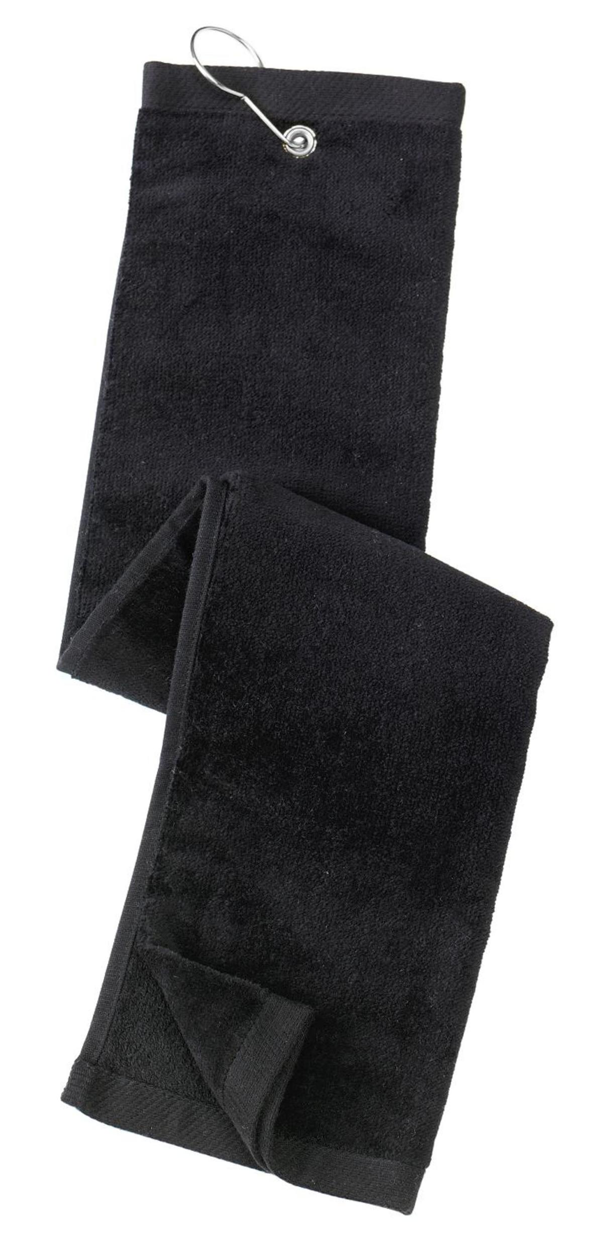 Port Authority Embroidered Velour Golf Towel Image - accessories,gifts,accessory,Royal,Red,Maroon,Khaki,hunter green,green,Natural,Black,Navy,White