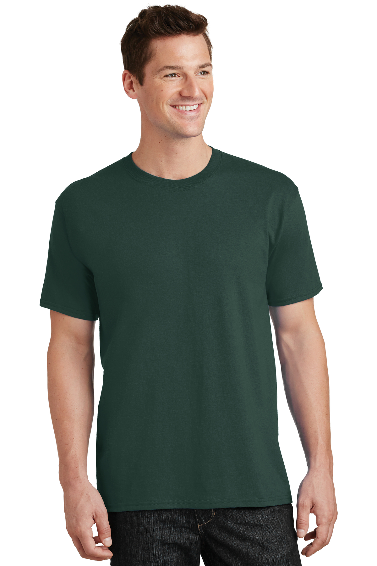 Port & Company Printed Men's Core Cotton Tee | T-Shirts - Queensboro