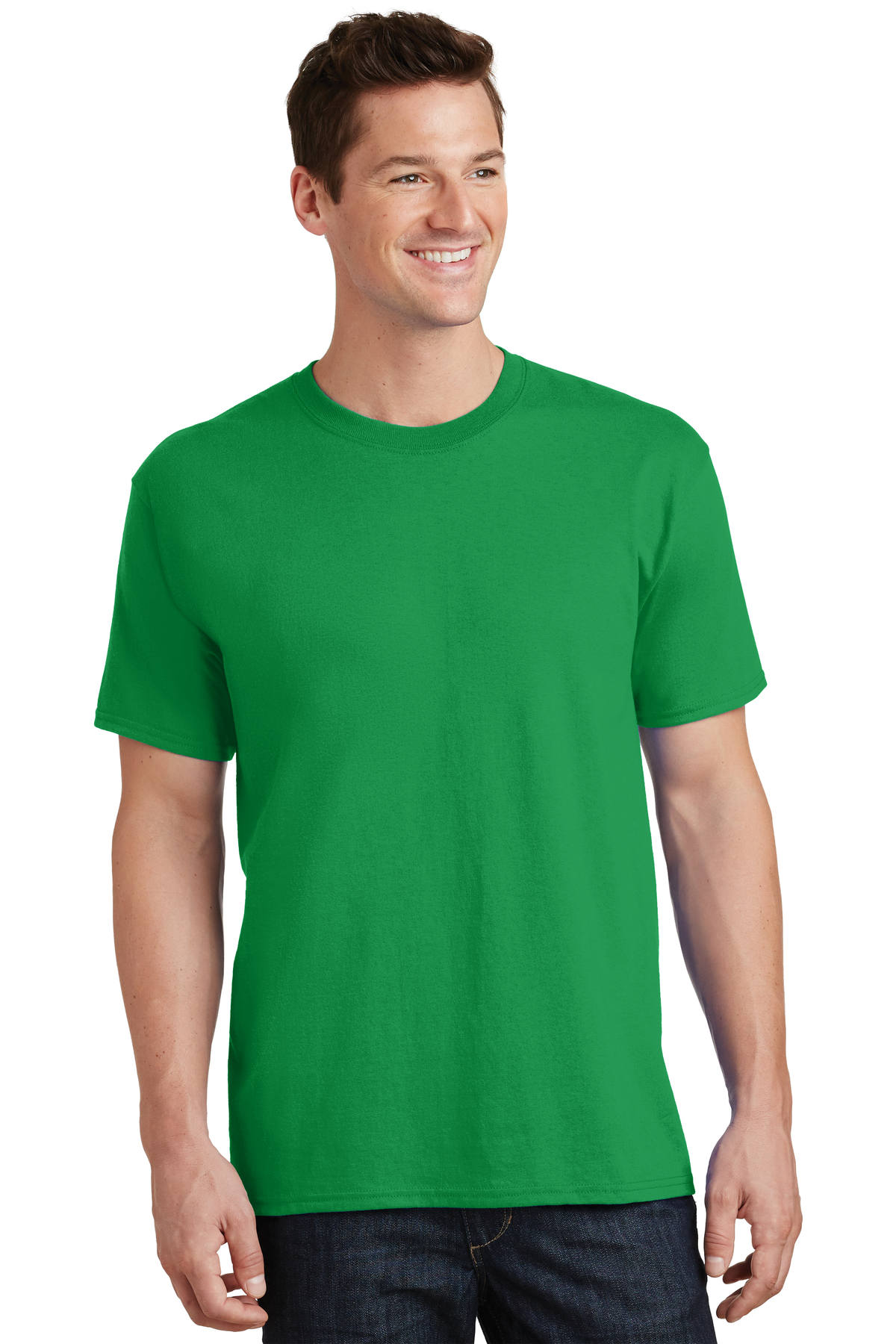 Port & Company Printed Men's Core Cotton Tee | T-Shirts - Queensboro