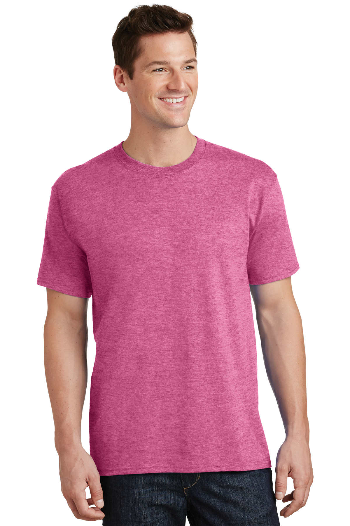 Port & Company Printed Men's Core Cotton Tee | T-Shirts - Queensboro