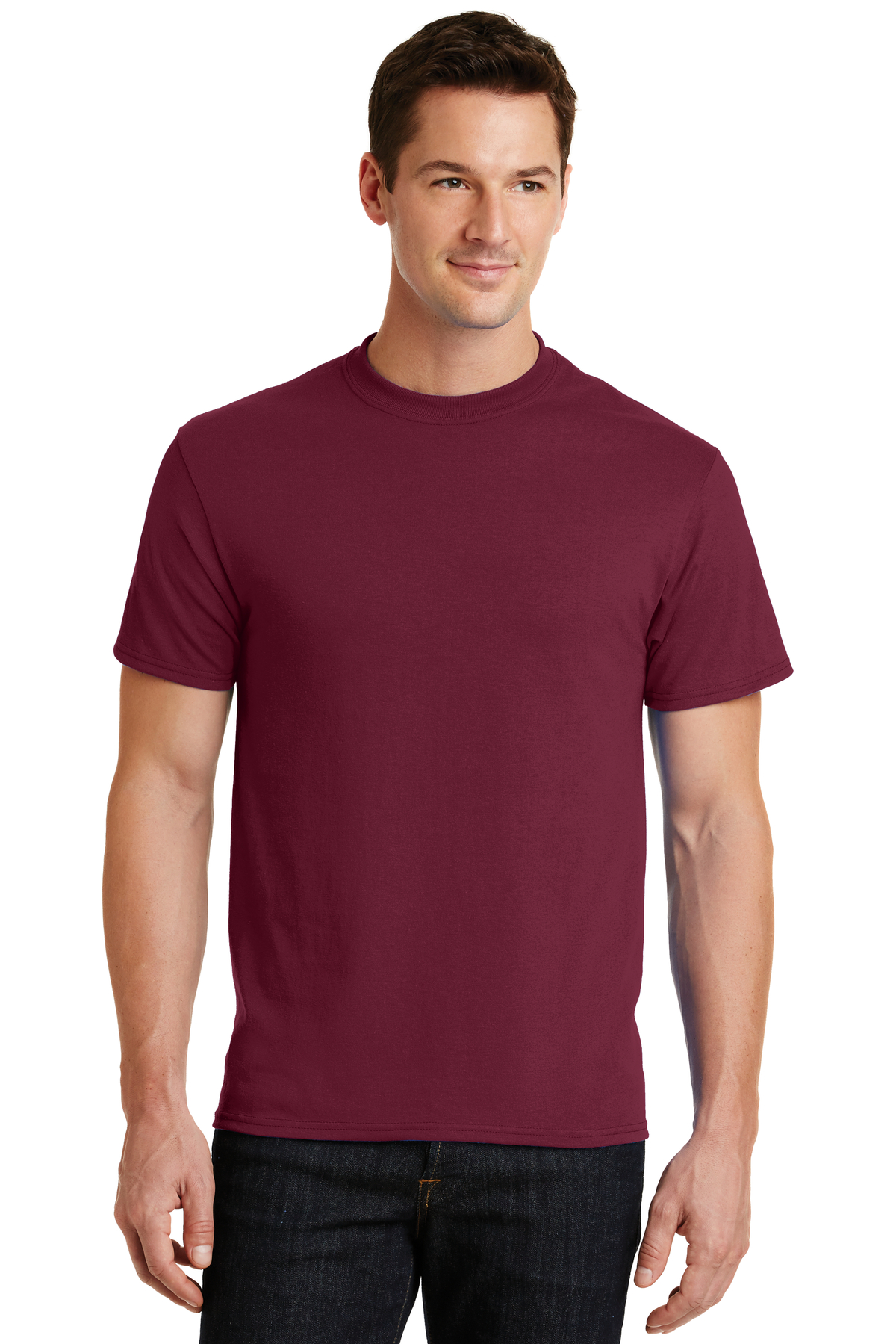 Port & Company Embroidered Men's Core Blend Tee | T-Shirts - Queensboro