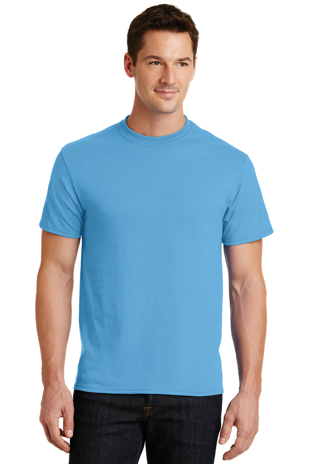 Port & Company Embroidered Men's Core Blend Tee | T-Shirts - Queensboro