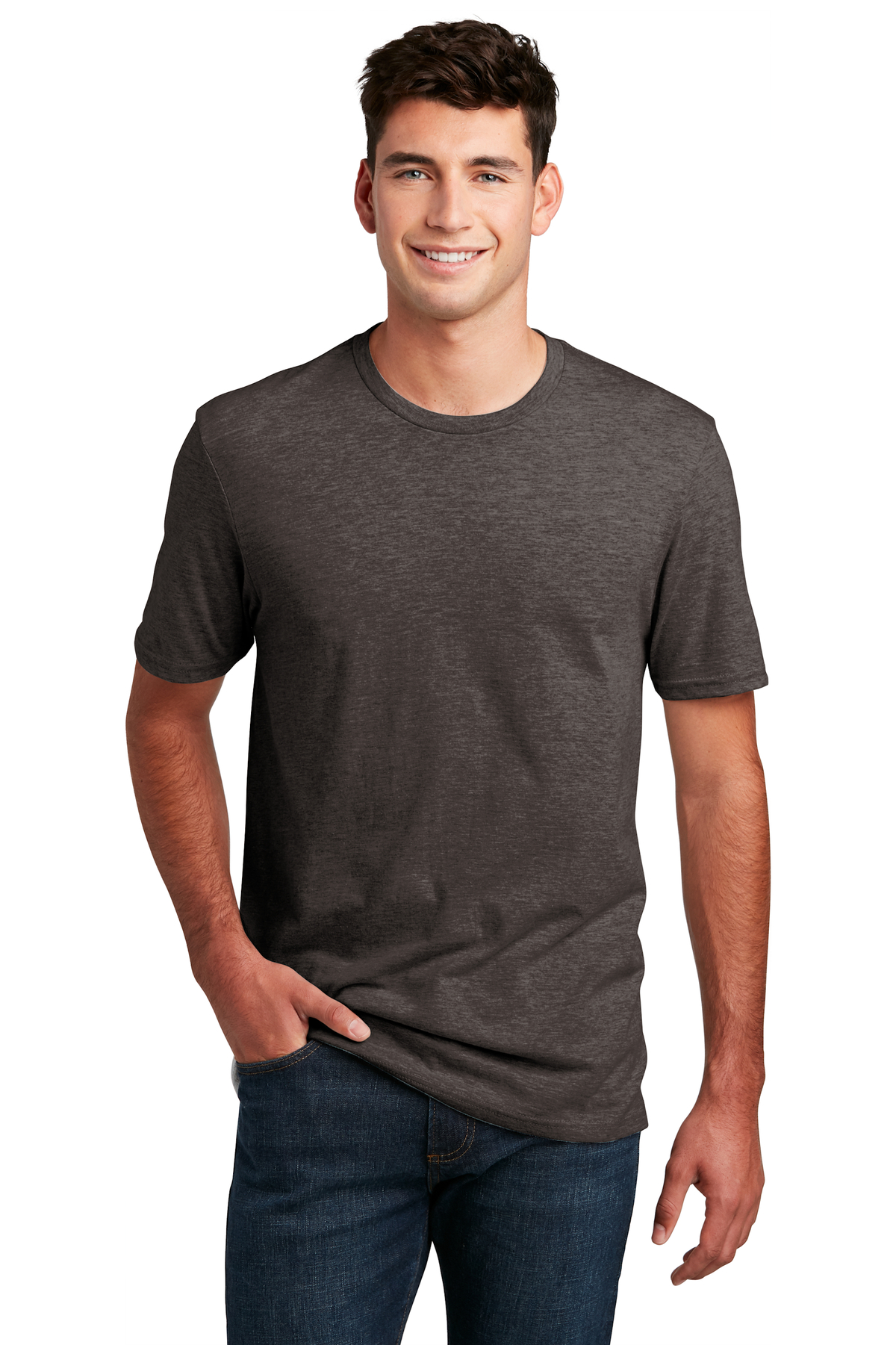 District Embroidered Men's Perfect Blend Tee | T-Shirts - Queensboro