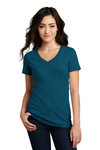 District Embroidered Women's Perfect Blend V-Neck Tee Thumb