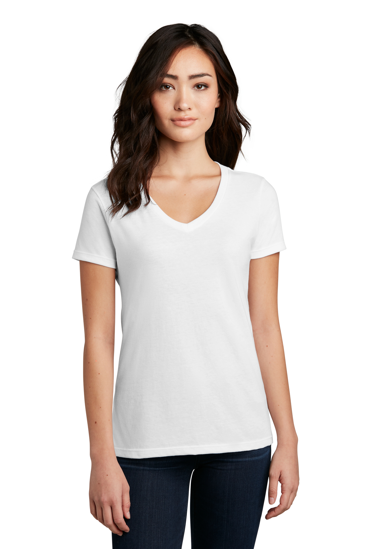 District Embroidered Women's Perfect Blend V-Neck Tee | Women's Apparel ...