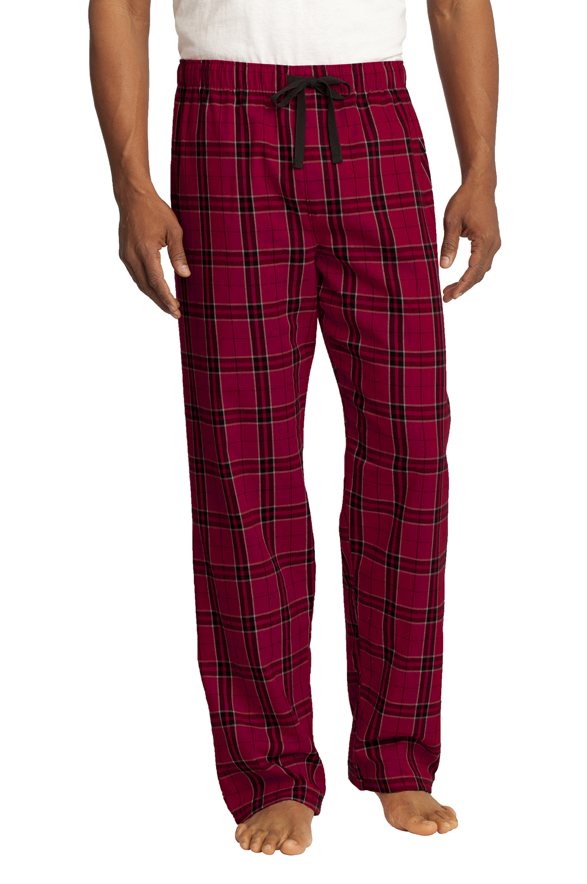 District Men's Flannel Plaid Pajama Pants