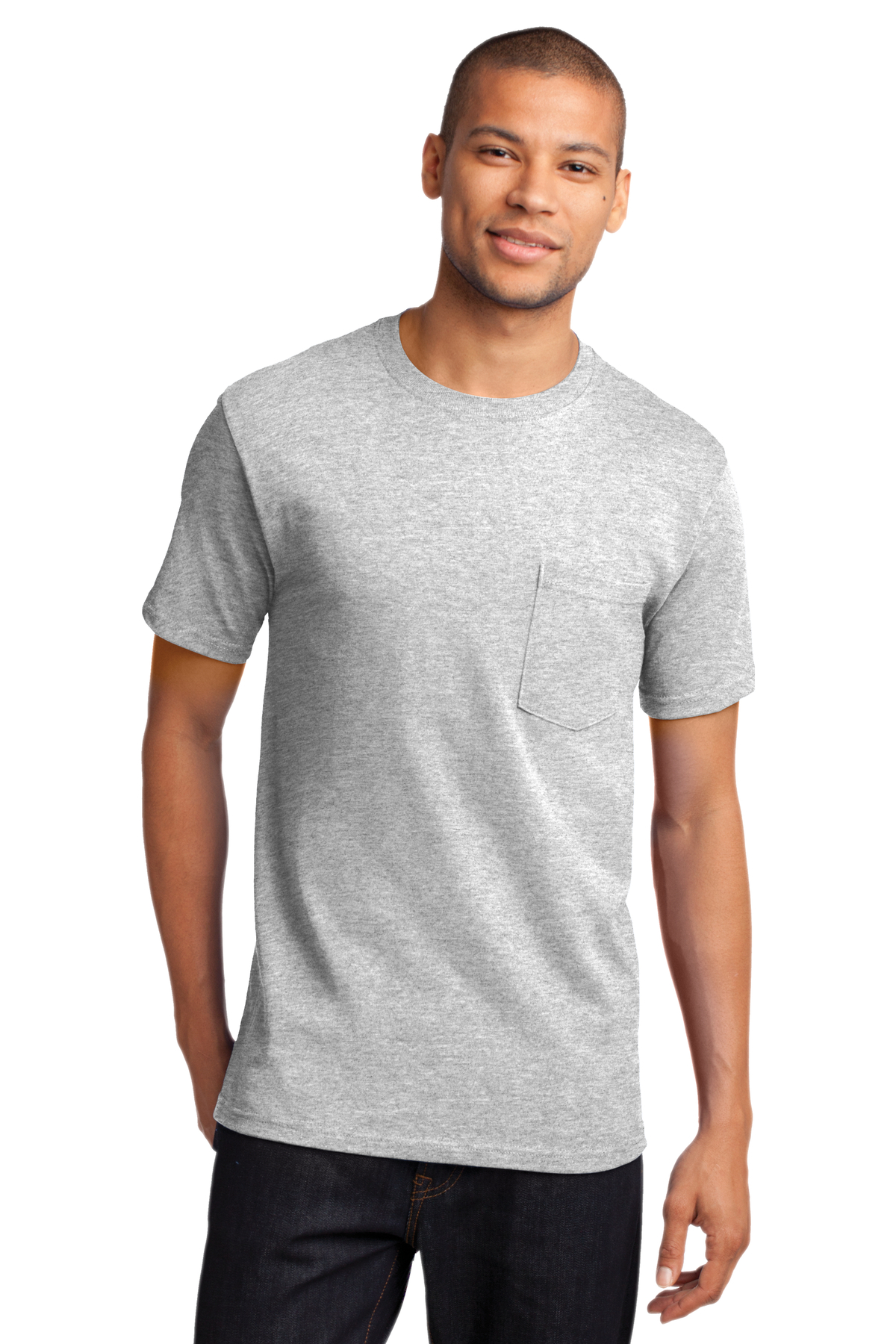 Port & Company Printed Men's Essential Pocket Tee | T-Shirts - Queensboro