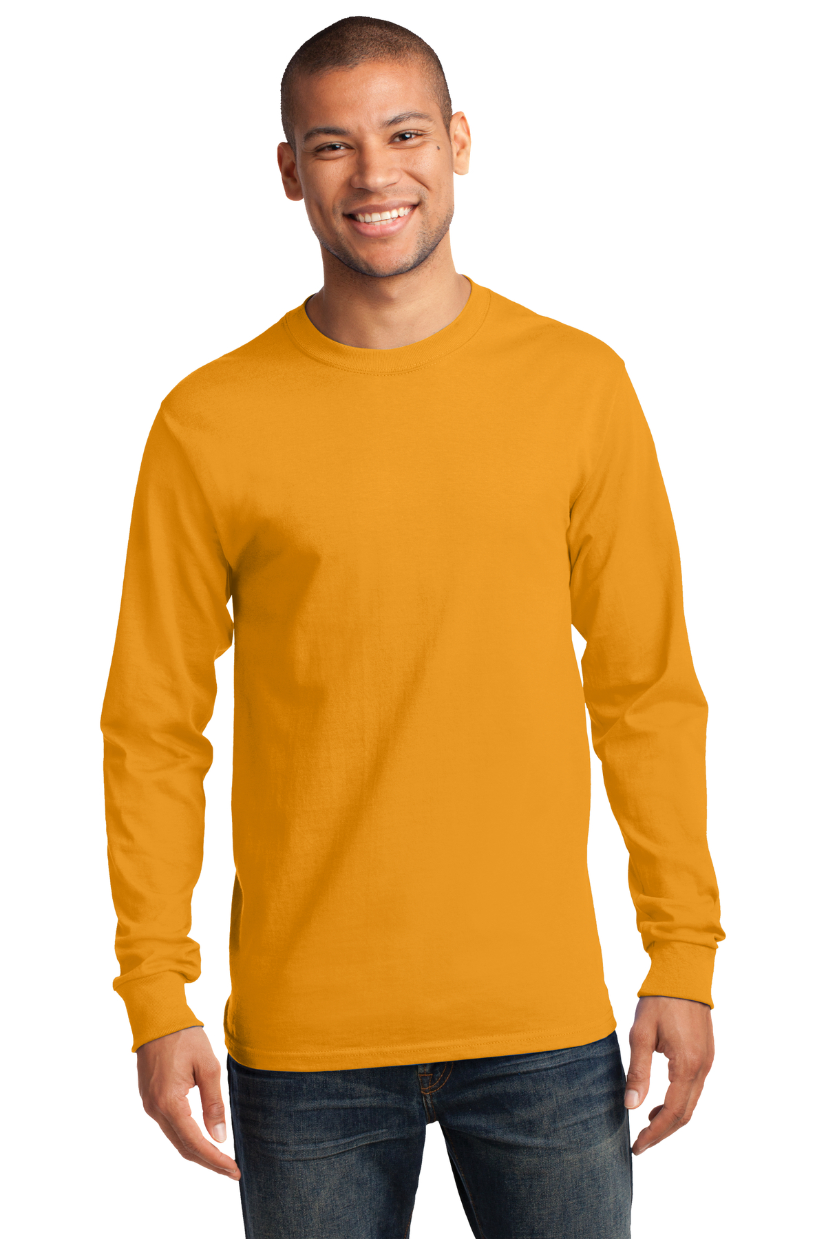 Port & Company Embroidered Men's Long Sleeve Essential Tee - Queensboro