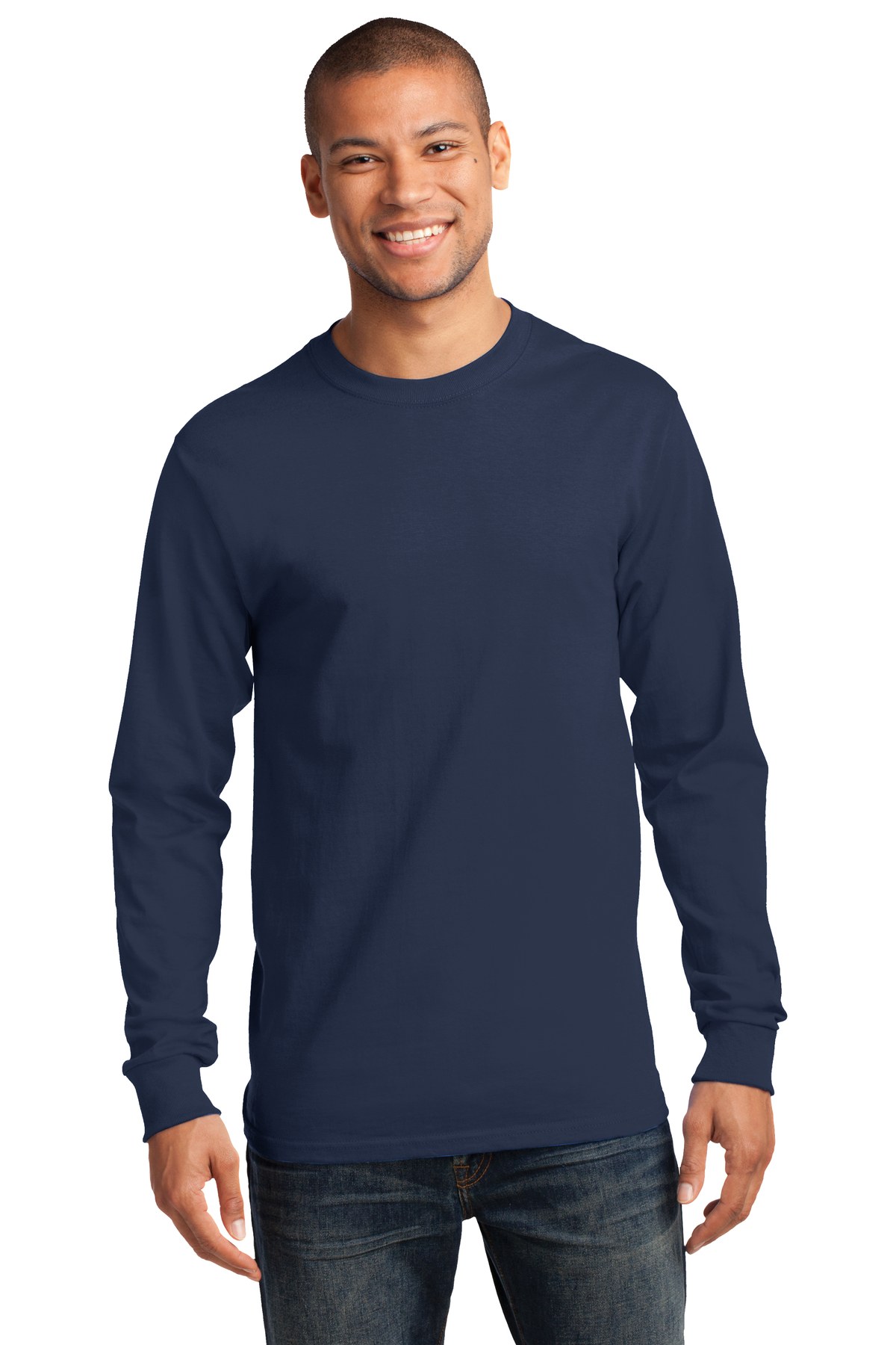 Port & Company Embroidered Men's Long Sleeve Essential Tee - Queensboro