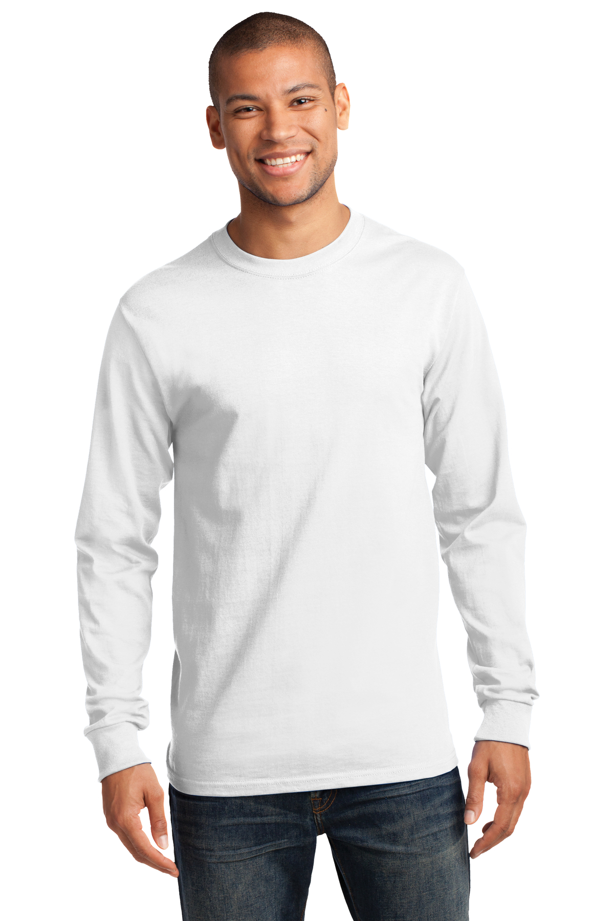 Port & Company Embroidered Men's Long Sleeve Essential Tee - Queensboro