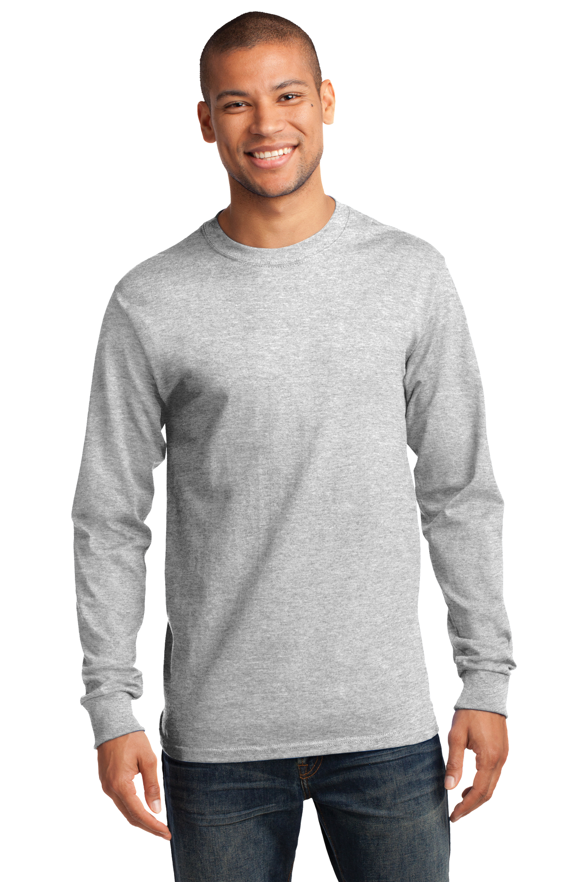 Port & Company Printed Men's Long Sleeve Essential Tee | T-Shirts ...