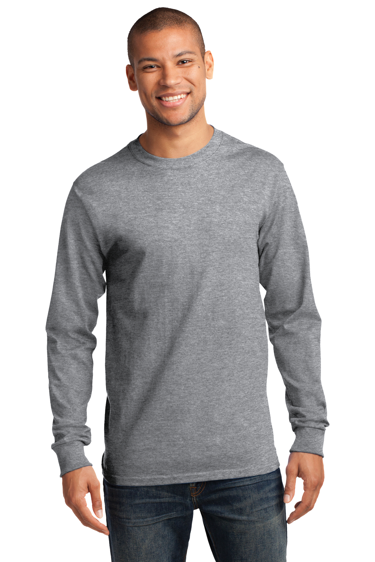 Port & Company Printed Men's Long Sleeve Essential Tee | T-Shirts ...