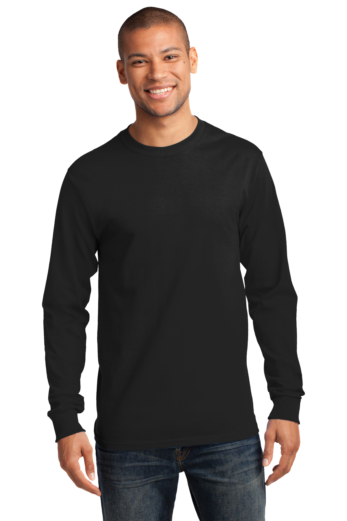 Port & Company Printed Men's Long Sleeve Essential Tee | T-Shirts ...