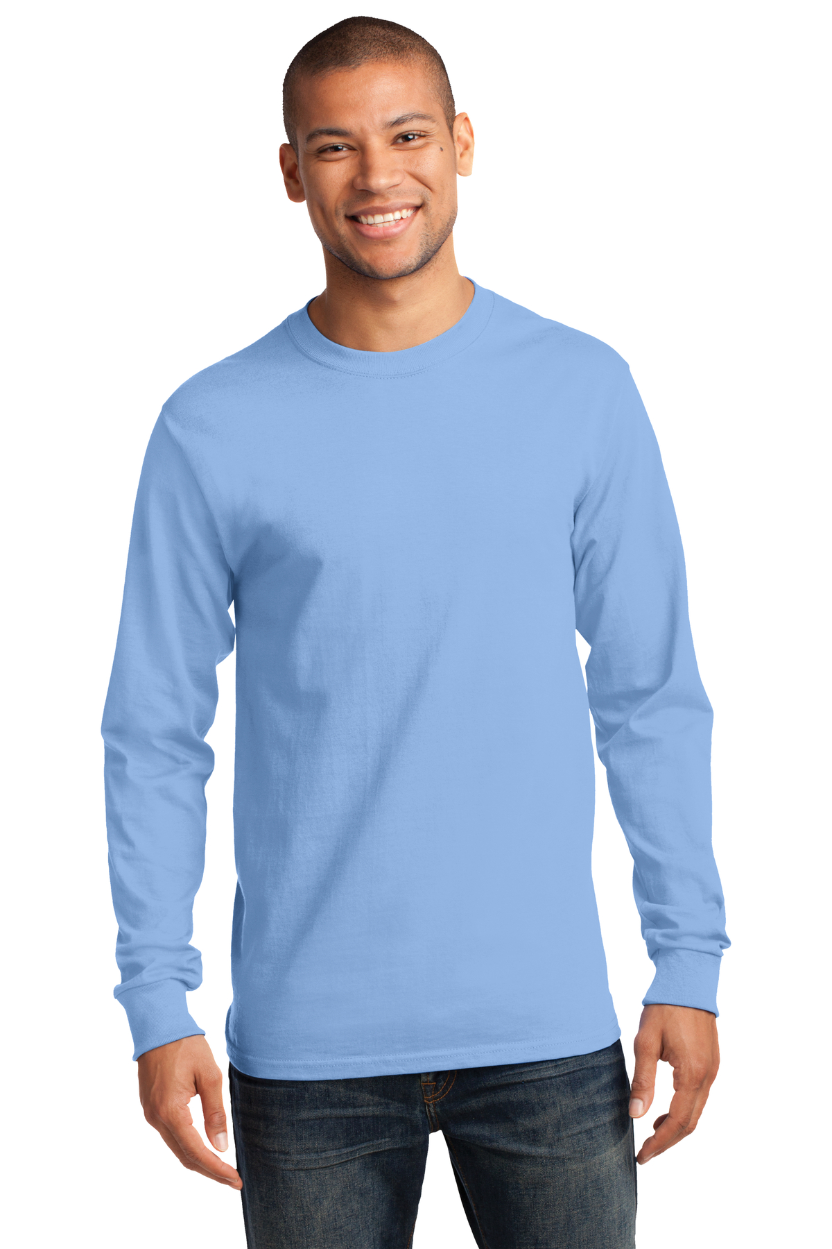 Port & Company Printed Men's Long Sleeve Essential Tee | T-Shirts ...