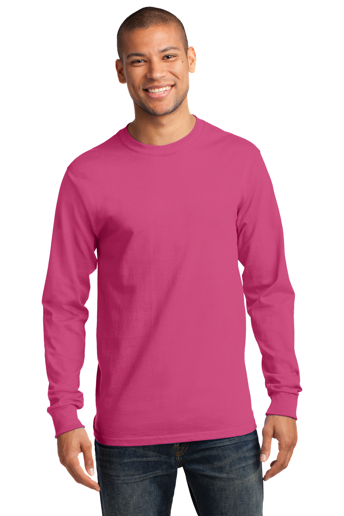 Port & Company Printed Men's Long Sleeve Essential Tee | T-Shirts ...