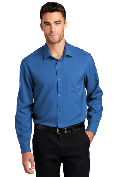 Port Authority Embroidered Men's Long Sleeve Performance Staff Shirt