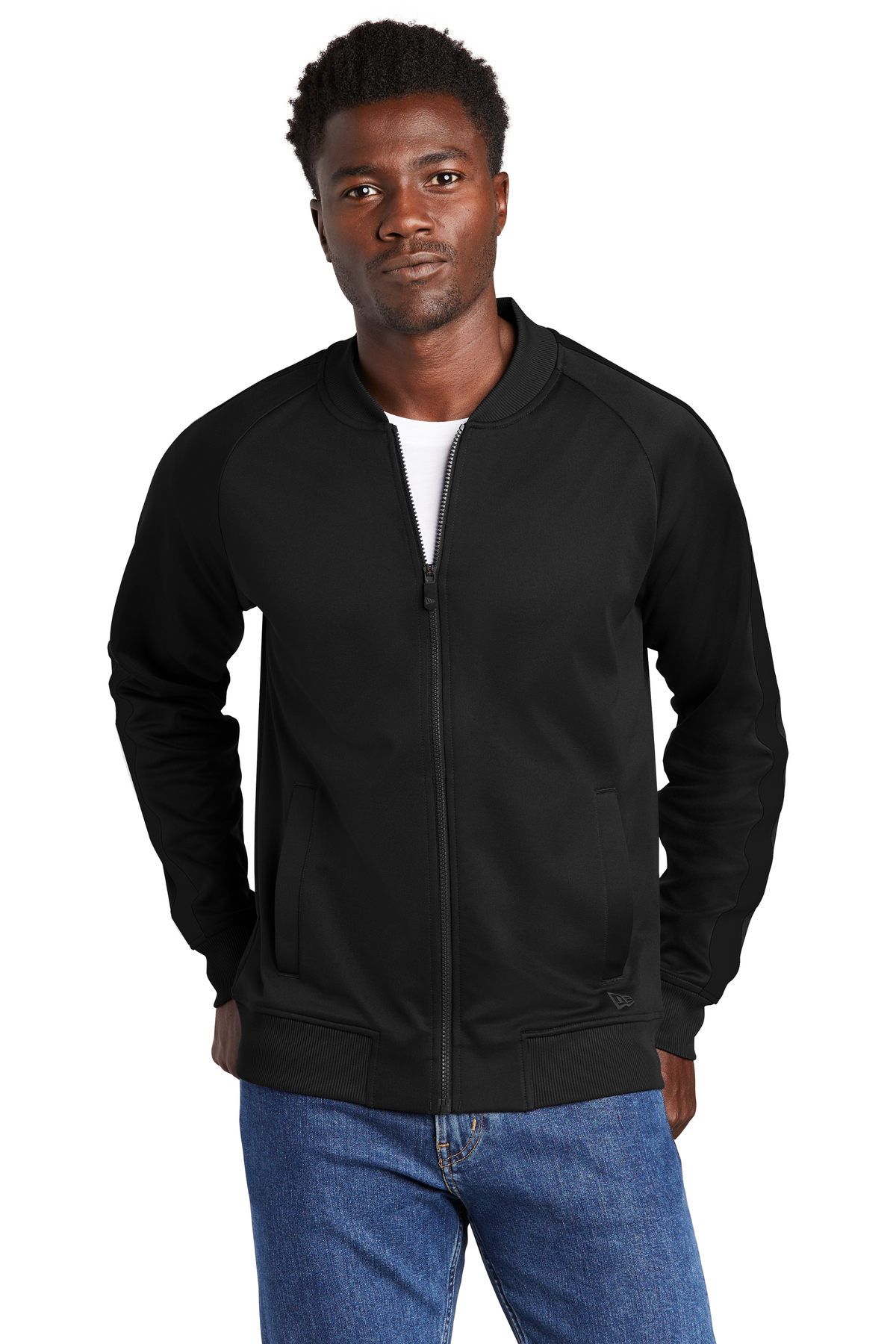 New Era Embroidered Men's Track Jacket Thumb