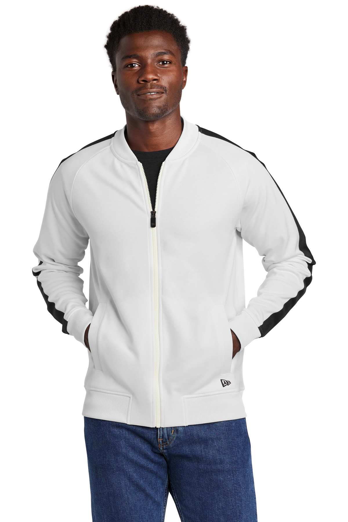 New Era Embroidered Men's Track Jacket Activewear Queensboro