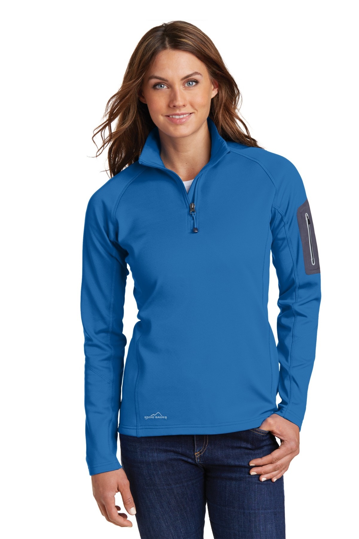Eddie Bauer  Embroidered Women's 1/2-Zip Performance Fleece Jacket
