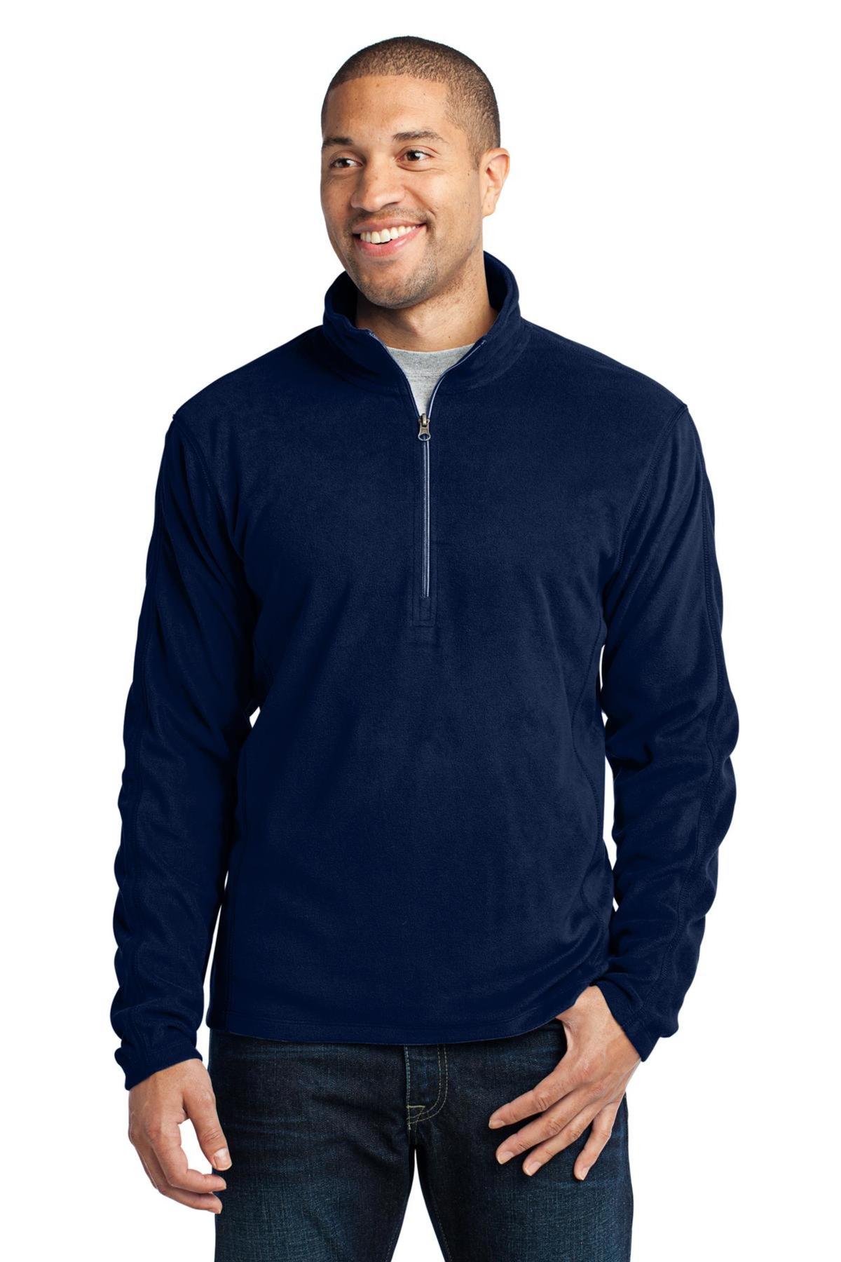 Eddie Bauer Embroidered Men's Full-Zip Microfleece Jacket - Queensboro