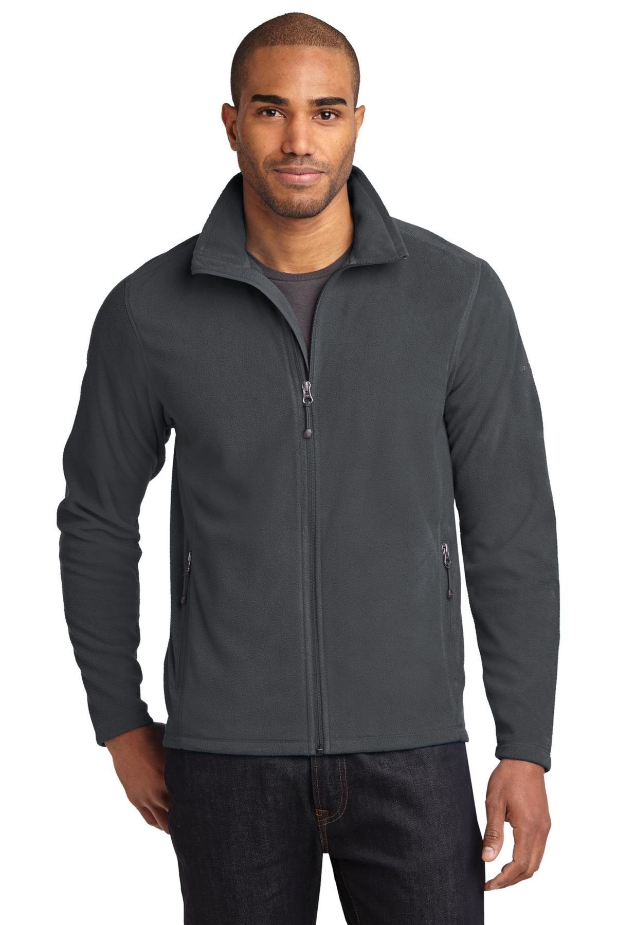 Eddie Bauer Embroidered Men's Full-Zip Microfleece Jacket - Queensboro