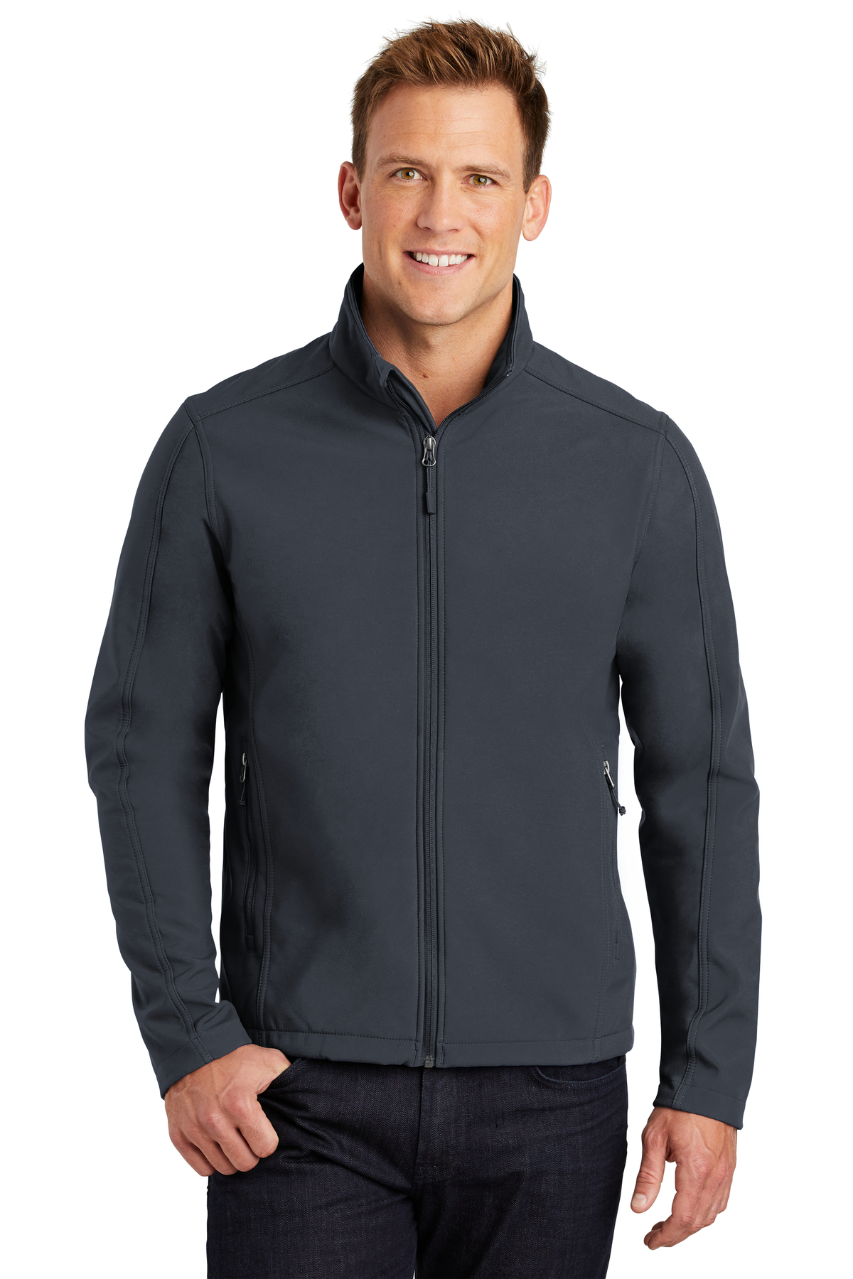 Port Authority  Embroidered Men's Core Soft Shell Jacket Image - Port Authority Core Soft Shell Jacket