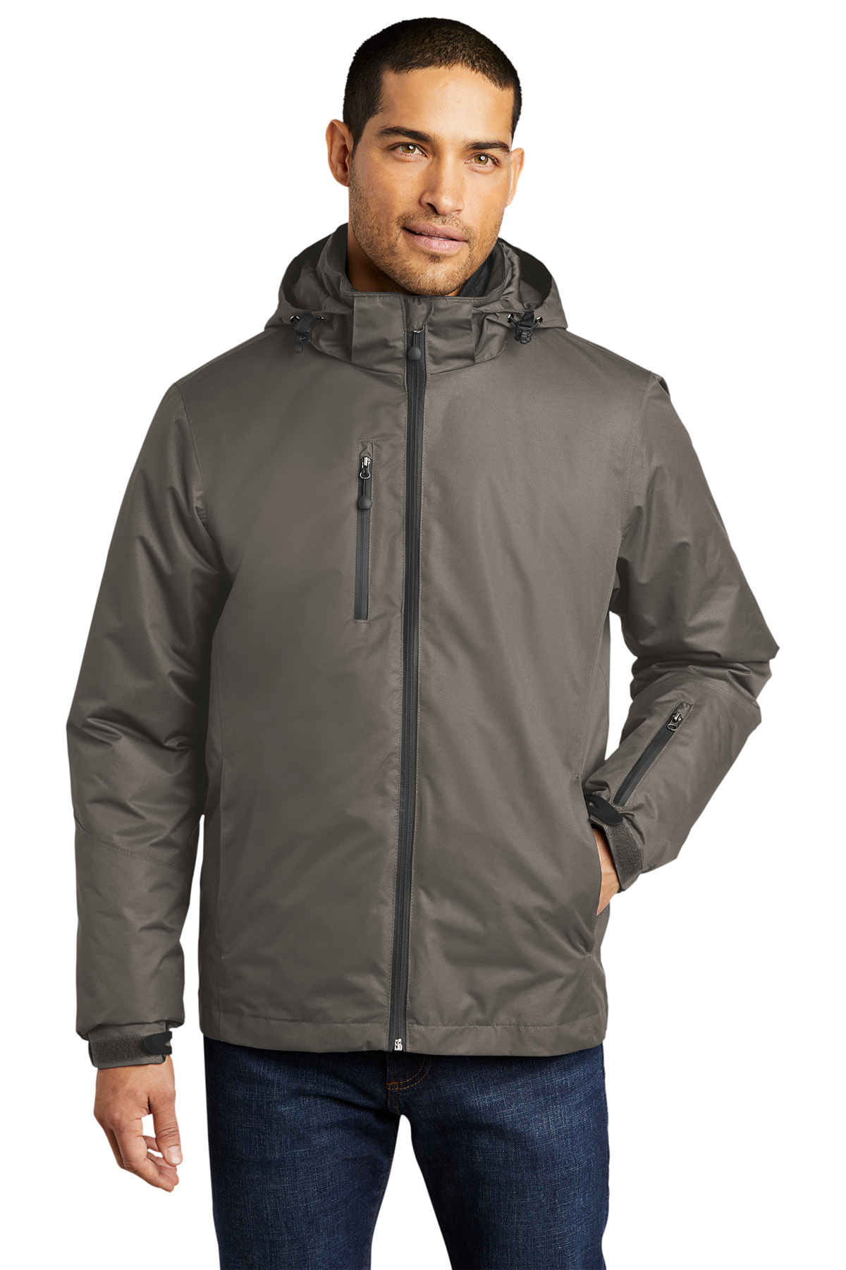 Port Authority Embroidered Men's Vortex Waterproof 3-in-1 Jacket ...