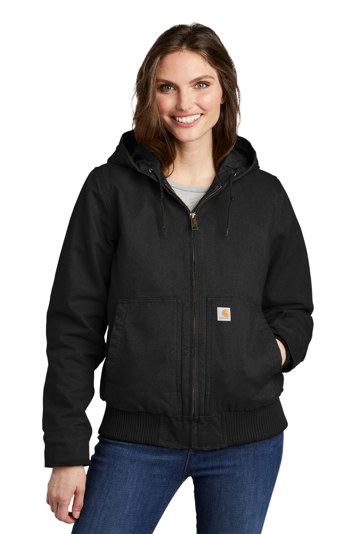 Carhartt Embroidered Women's Washed Duck Active Jacket - Queensboro