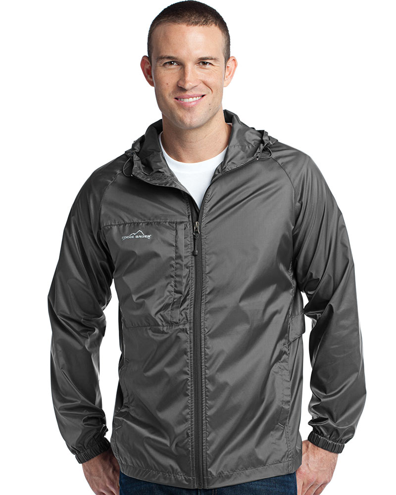 Eddie Bauer Embroidered Men's Packable Shell Jacket Thumb