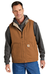 Carhartt Embroidered Men's Sherpa-Lined Mock Neck Vest Thumb