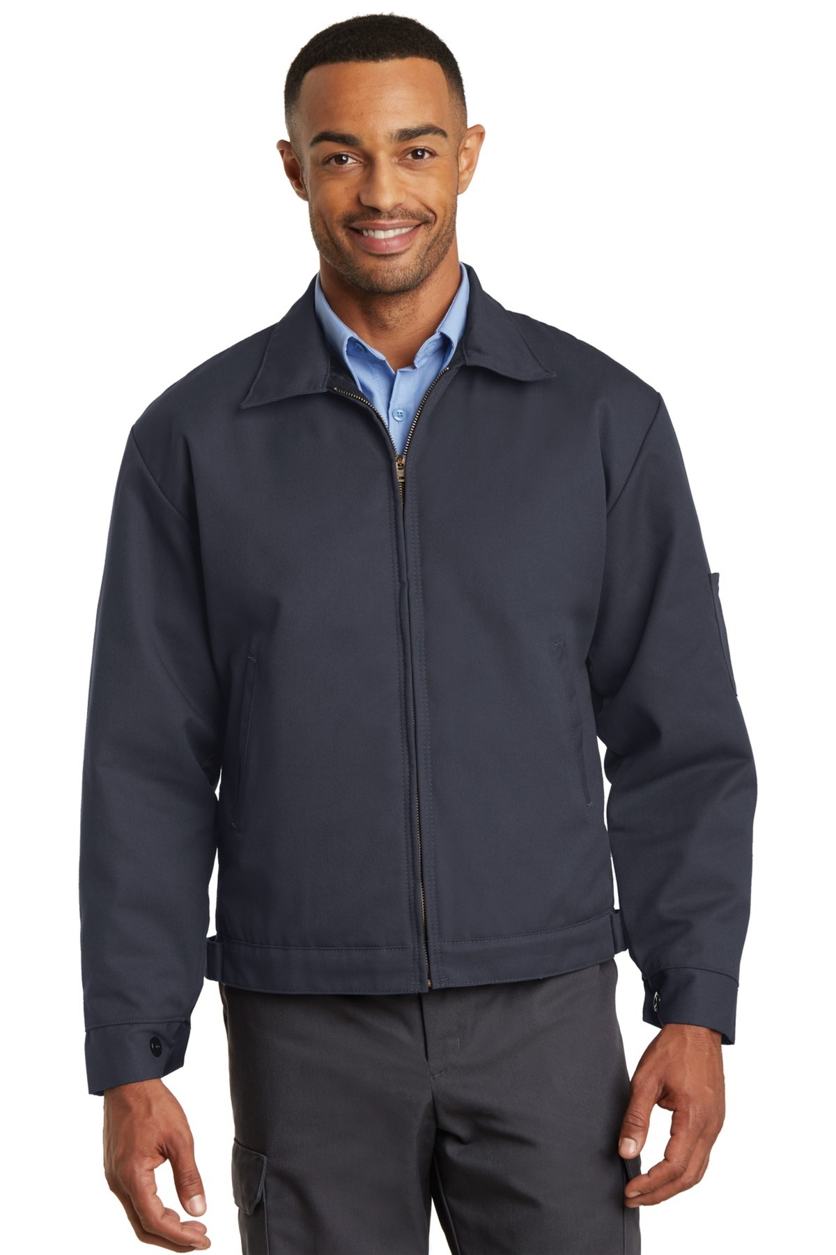 Red Kap Embroidered Men's Slash Pocket Jacket Thumb