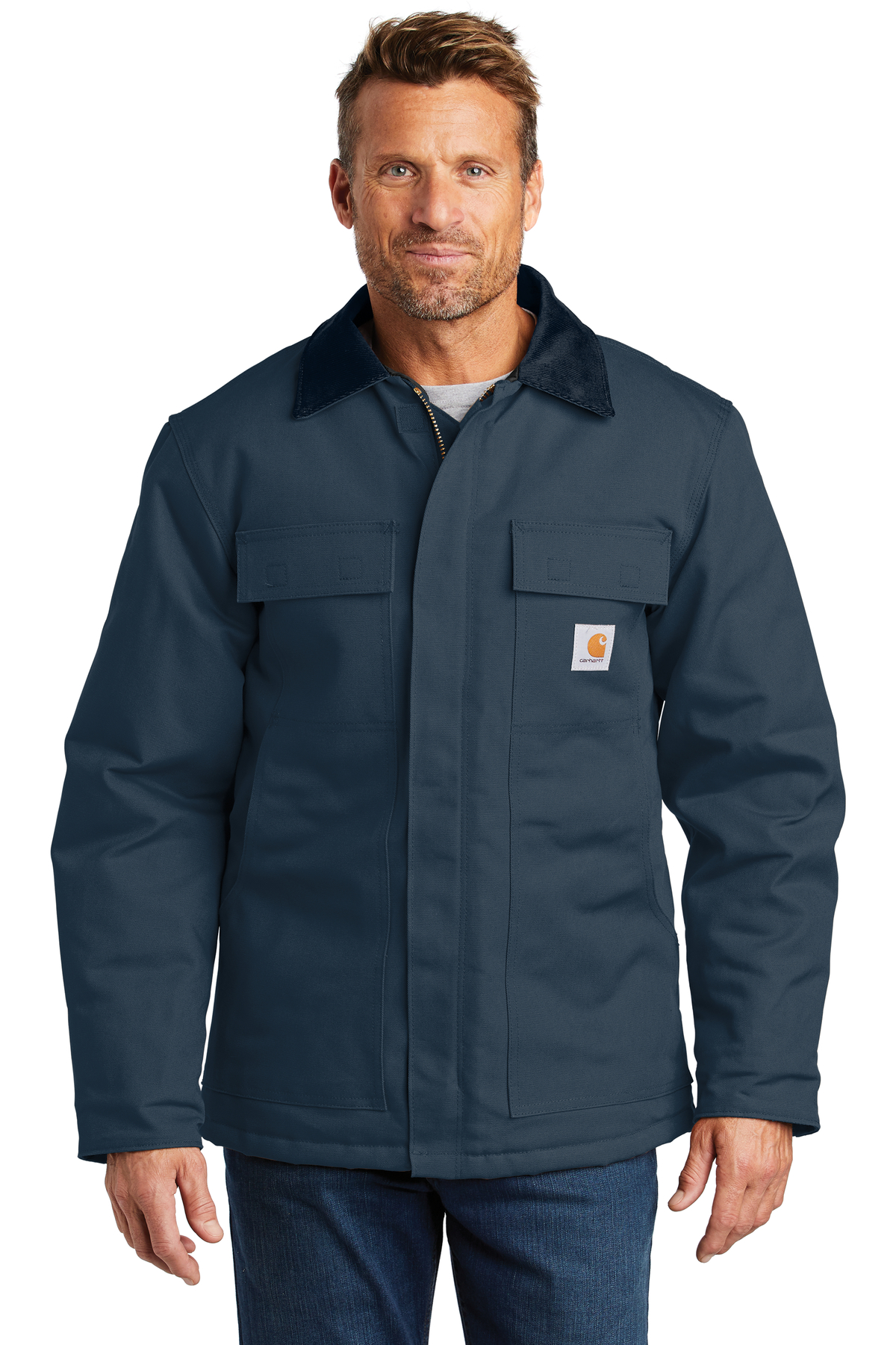 Carhartt Traditional Coat Duck Work Jacket Men's L size cotton brown type Vintage Second Hand main image 0
