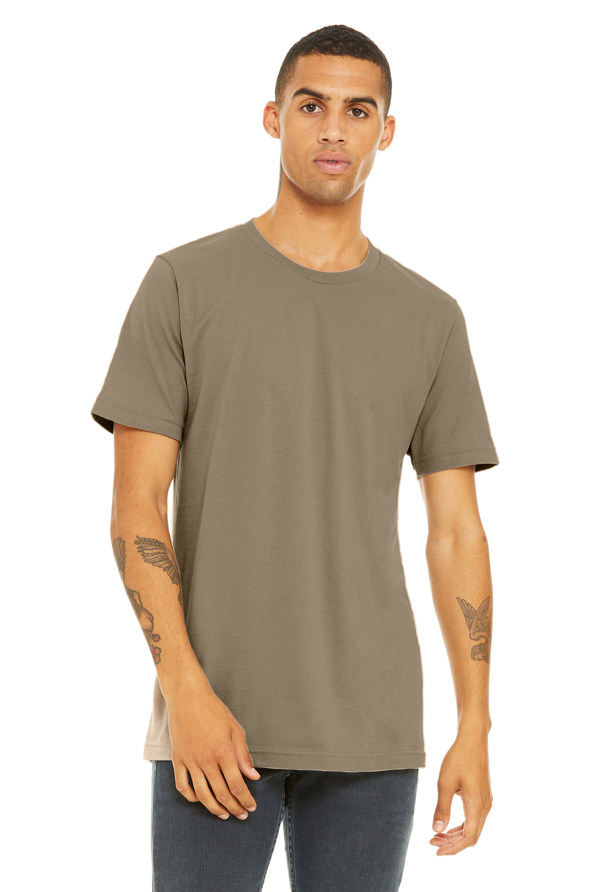 Bella+Canvas Embroidered Men's Ringspun Cotton T-Shirt - Queensboro