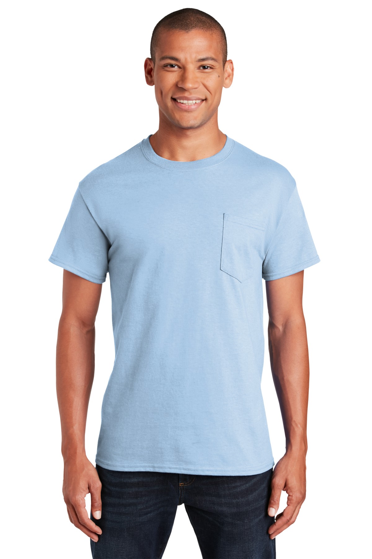 Gildan Embroidered Men's Classic Pocket Tee | T-Shirts - Queensboro
