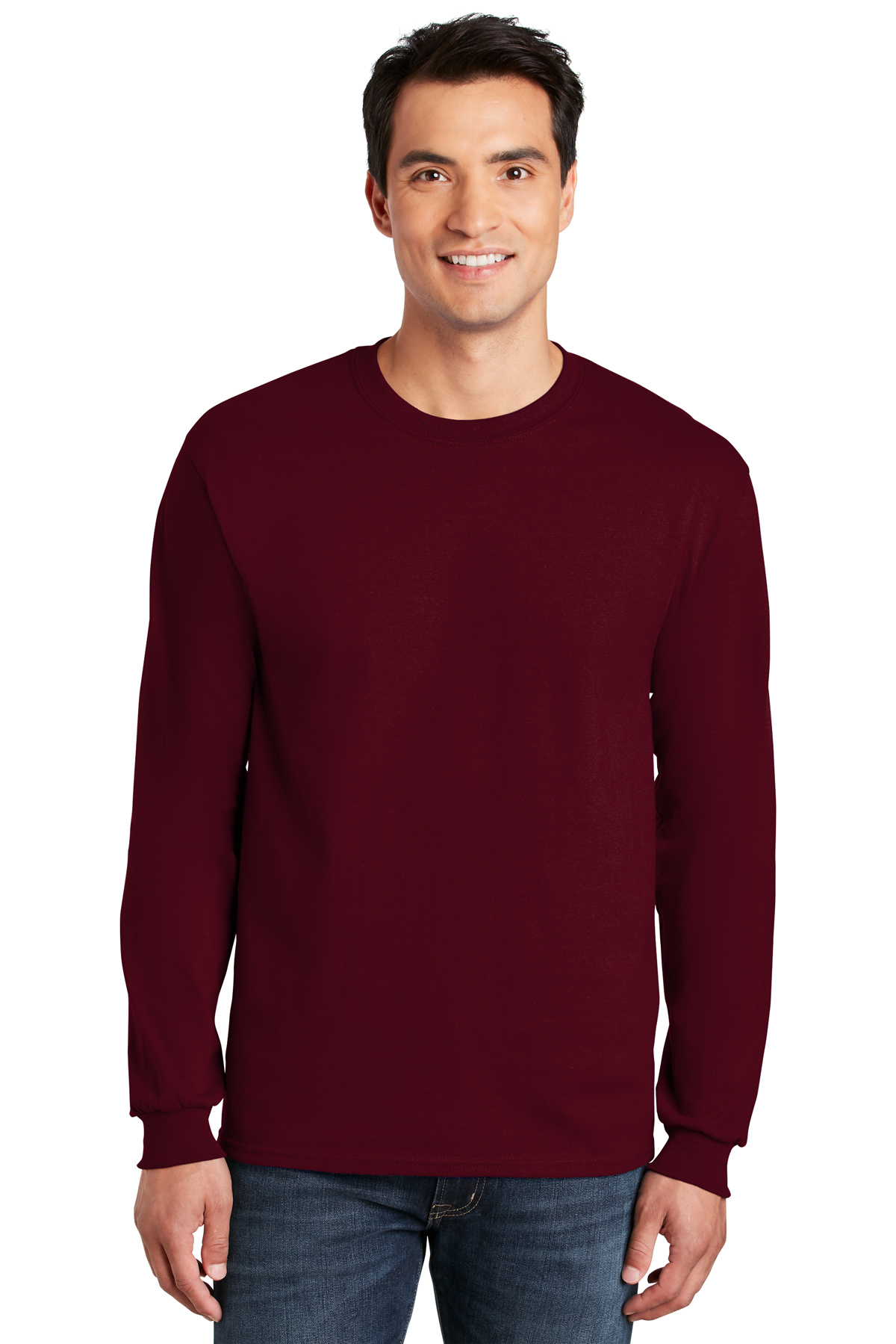 Printed Gildan Classic Long Sleeve Tee | T-Shirts - Queensboro