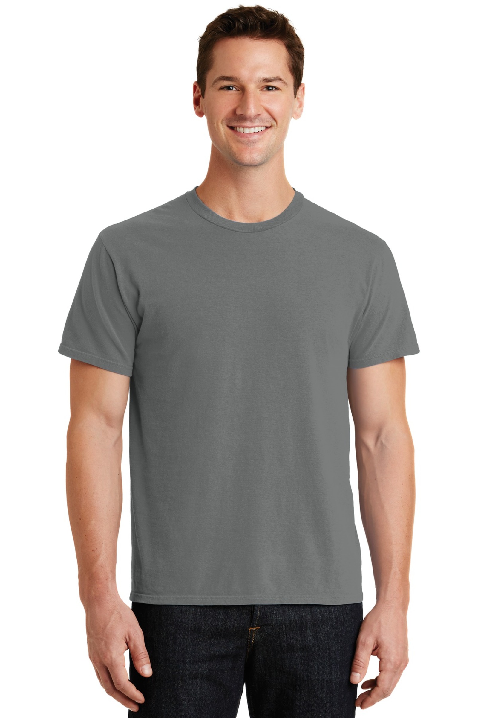 Port & Company Embroidered Men's Essential Pigment-Dyed Tee