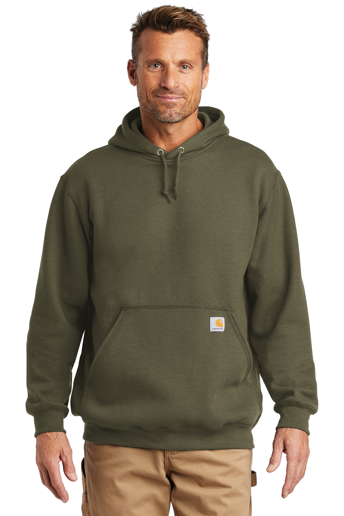 Carhartt Embroidered Mens Midweight Hooded Sweatshirt Queensboro