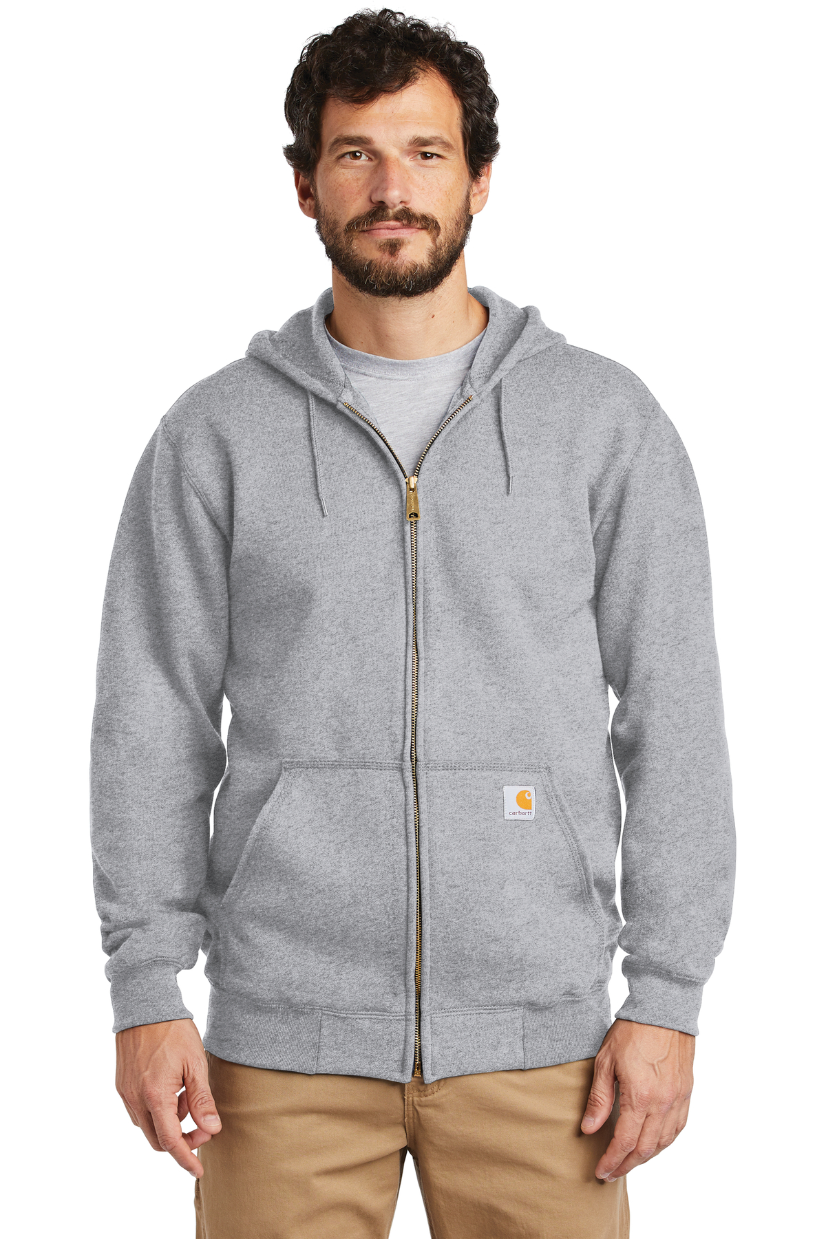 Carhartt Embroidered Men's Midweight Hooded Zip-Front Sweatshirt ...